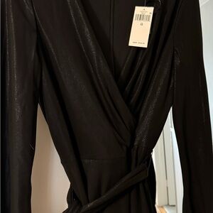 Ralph Lauren Black Shimmer Long Gown Size 12